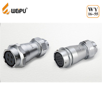 WEIPU usine 14AWG 3A/5A mâle femelle connecteur câble bride carrée panneau prise à bord connecteurs de haute qualité