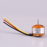 A2208 2208 Moteur sans balais KV1100/1400/1800/2600 pour moteur électrique d'avion RC Copter/Multi-Axis UAV