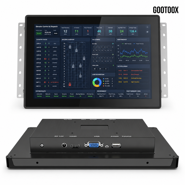 Touch Screen Monitor 7/10.1/13.3/15.6/21.5 Inch Embedded Capacitive Touch IP54 public space crowd management