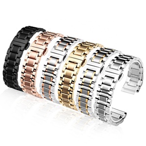 Bracelet de montre en métal interchangeable en acier inoxydable, maillons amovibles, 14 mm/16 mm/18 mm/20 mm/22 mm/24 mm - Product Image 1