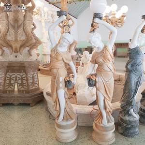 Lampada di <span class=keywords><strong>ferro</strong></span> naturale su misura di lusso della scultura delle donne della lampada della signora della statua per il giardino - Product Image 6