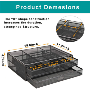 Giá Trưng Bày Đa Chức Năng Cho Văn Phòng Với Ngăn Kéo Hai Lớp Giá Cao Có Thể Chịu Được 15Kg Hoàn Thiện Và Sắp Xếp Giá - Product Image 5