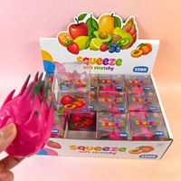 Juguete Blandito y Crujiente, Juguete Antiestrés Creativo, Juguete Sensorial de Bloques de Construcción, Juguete de Fruta del Dragón con Sonido Crujiente
