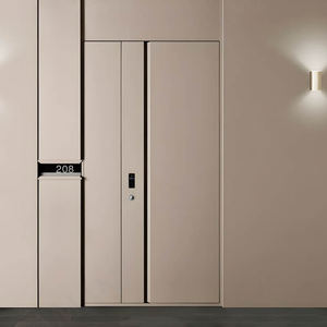 Hurricane Proof Hochwertige kugelsichere <span class=keywords><strong>Aluminium</strong></span>-Eingangstür Externe Moderne Große Sicherheit Modern Von Türen für Haus - Product Image 4