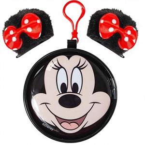 Monedero de Plástico de Mickey y Minnie Mouse, 2 Pinzas para el Cabello Extraíbles, 150 Unidades, Caja al por Mayor, Envío Gratis, Licencia Oficial para Niños - Product Image 1