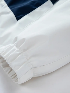 แจ็กเก็ตมีฮู้ดแบบลำลองของผู้ชายพร้อมซิปบล็อกสีทรงหลวมจัดส่งสินค้าสำหรับกิจกรรมกลางแจ้งทำงานทำจากขนสัตว์โพลีเอสเตอร์ - Product Image 5