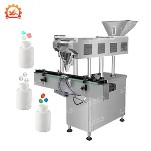 DXS-8 Fully Automatic Chewing Gum Candy Soft Gel Tablet Pill Counting Bottle Filling Machinery