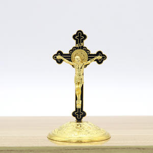 Cruz Ortodoxa de Iglesia de Jesucristo, Crucifijo de Mesa, Decoración del Hogar, Regalos Religiosos, Suministros de Recuerdo, 8 Colores, 9cm - Product Image 3