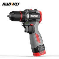 NANWEI Nouvelle Conception Outils Électriques Multifonctionnels Tournevis Électrique à Moteur Sans Balais 16V à 4 Têtes