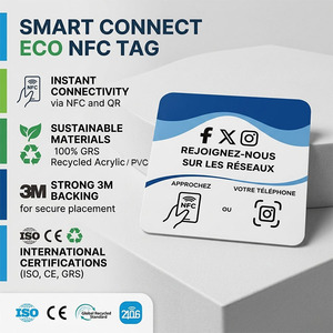 Autocollant NFC programmable personnalisé pour avis <span class=keywords><strong>Google</strong></span>, en époxy, pour carte plastique, plaque NFC pour avis <span class=keywords><strong>Google</strong></span> - Product Image 4