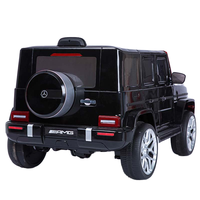 Voiture à pédales Mercedes-Benz G63 unisexe, fonctionnant sur batterie, 4 roues, en plastique noir, pour enfants de 2 à 4 ans, sous licence