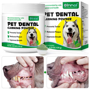 Oimmal Etichetta Privata 120g Polvere Naturale per Pulizia Dentale Cani Sbiancante per Denti Previene il Tartaro - Product Image 2