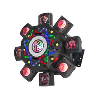 Système d'éclairage de scène LED mobile à 8 bras MOKE, RGBW DMX Laser Pro, pour club, fête, KTV, bar, discothèque