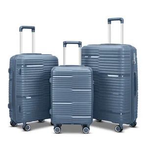 Pp Trolley Bagagesets 20 24 28 Inch Groothandel Pp Koffer Sets Reistas Op Maat Gemaakt Pp-Materiaal Spinner Bagage