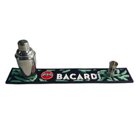 Tapis de bar en silicone réutilisable, écologique, antidérapant et imperméable avec logo personnalisé pour comptoir de bar, maison et restaurant