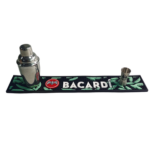 Custom Logo Silicone <b>Bar</b> Mat Non Slip Waterproof Drip Mat for <b>Bar</b> Counter Home Restaurant - Product Image 1