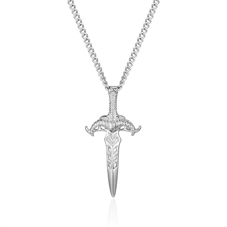 Trend Men Jewelry Stainless Steel Silver Sword Pendant