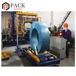 Wire Coil Packing Machine Tire Packing Machine Steel Iron Coils/copper Wire Coils/pipe Coils Packaging Machine
