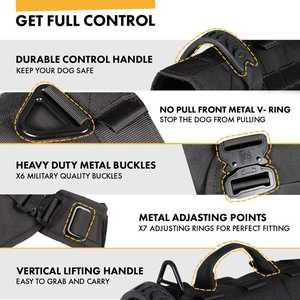 <span class=keywords><strong>Harness</strong></span> Anjing <span class=keywords><strong>K9</strong></span> Berkualitas Tinggi Laris Manis, Tali Kerja Taktis dengan Gesper Cobra, <span class=keywords><strong>Harness</strong></span> Taktis Anjing - Product Image 6