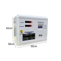 Comptoir de bar compact et portable, machine de change de devises intégrée murale en alliage, fonctionnant à monnayeur, avec distribution de billets et code QR