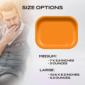 Bandeja Metálica para Enrollar de 7'' x 5.5'' (18cm x 14cm) con Impresión de Logotipo Personalizado, Venta Caliente, Envases para Productos de Belleza - Product Image 2