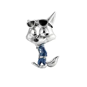 Nouveau Charme Original en Zircon Série Disney Zootopia Judy Hopps Nick Wilde Flash Fit Pendentif Bracelet Bijoux Femme Cadeau - Product Image 2