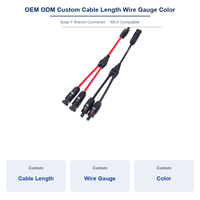 Câble solaire en Y étanche IP68 4mm² 6mm² – Connecteur parallèle photovoltaïque 1 vers 2 pour panneaux solaires et stockage d'énergie