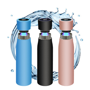 Botella de agua purificadora UV, autolimpieza y aislamiento con USB-C y logotipo personalizable - Product Image 1