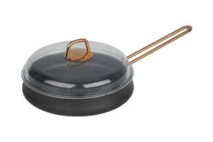 Life Smile, 6 uds., cazuelas prensadas antiadherentes con forma de vientre, ollas y sartenes con tapa de vidrio arqueada, juego de utensilios de cocina de aluminio - Product Image 6