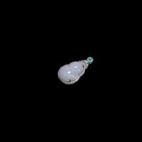 Pendentif en jadéite naturelle de Birmanie de qualité A, forme de gourde, pendentif en jadéite lavande, collier pour femmes, cadeau en jadéite (avec NGTC)