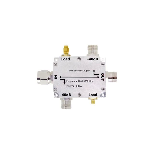 Dual-direction Coupler 2000-3000MHz 40dB 300W N/SMA Interface RF Coupler