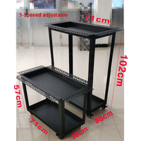 Chariot à outils en métal personnalisable de qualité industrielle avec roues de 2 pouces pour atelier et garage de voiture Outils à main de réparation de bosses de voiture OEM et ODM