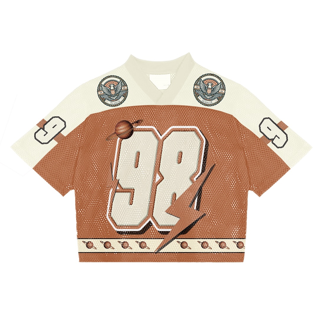 Maglia da football americano beige terroso