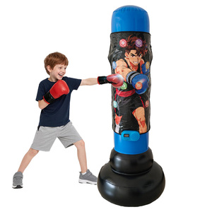 Sac de frappe <span class=keywords><strong>gonflable</strong></span> pour enfants, ensemble de jouets de karaté <span class=keywords><strong>avec</strong></span> <span class=keywords><strong>gants</strong></span> de boxe - Product Image 2