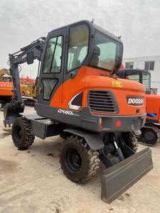 Doosan DH60 DX60 Tipo de rueda Excavadora usada Máquina 2021 Modelo 6 toneladas Peso operativo 42.5KW Potencia Buen estado Motor de núcleo - Product Image 3