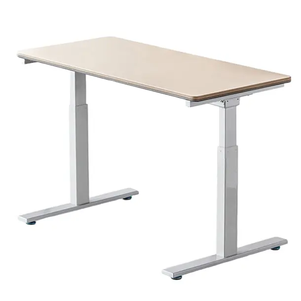 Height Adjustable Desk Electric Custom Laminate Standing Computer Sit To Stand Table White Smart Modern Work Frame Gaming table