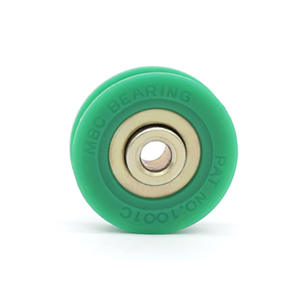 Factory Direct U-Shape Track Pulleys Bearing POM-Coated Plastic <b>Rollers</b> for <b>Door</b> & <b>Window</b> Furniture Ropes & Wires Grooved Wheels - Product Image 2