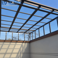 Kits de véranda en aluminium faciles à assembler, maison en verre préfabriquée pour jardin quatre saisons, utilisation extérieure confortable