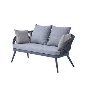 Jaula de pájaros de ratán blanco muebles de exterior Silla de <span class=keywords><strong>caña</strong></span> natural diseñador de interiores sofá de patio medio redondo - Product Image 2