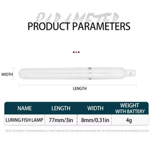 ไฟตก<span class=keywords><strong>ปลา</strong></span>ใต้น้ำ LED ขนาด 77 มม., ไฟล่อปลาขนาดเล็กสำหรับตก<span class=keywords><strong>ปลา</strong></span>หมึกและปลาต่างๆ, ไฟฉายสำหรับตกปลาตอนกลางคืน - Product Image 2