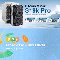 핫 세일 암호화폐 채굴기 S19k Pro 105TH SHA-256 알고리즘 비트코인 채굴기 비트메인 S19k Pro 105T 암호화폐 채굴기