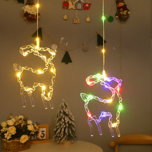 Damai Ramadan Eid Christmas Decorative <b>Lights</b> with Snowman <b>Tree</b> Bells Stars Moon Home Bedroom Romantic - Product Image 3