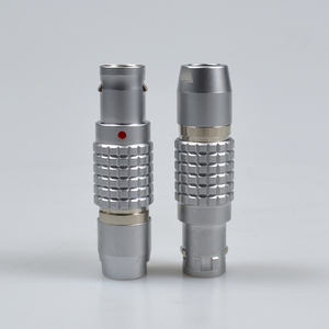 รางรถไฟขนส่งทางอากาศแบบวงกลม ซีรีส์ B ปลั๊กตัวผู้ FGG ช่องเสียบทัวร์ตัวเมีย EGG ขั้วต่อไฟฟ้าแบบล็อคตัวเองแบบกด-ดึง IP50 - Product Image 2