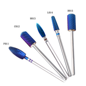 Foret à <span class=keywords><strong>ongles</strong></span> électrique en carbure de tungstène bleu arc-en-ciel, fraises pour manucure, Machine, limes à <span class=keywords><strong>ongles</strong></span>, manucure, pédicure - Product Image 2