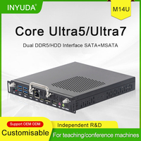 Ordinateur industriel OPS Facteur de forme PC 14e génération Intel Core I5/i7 Ultra7155H 16GB RAM 256GB SSD 4K double affichage WiFi 6E
