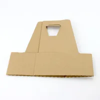 Plateau porte-gobelets biodégradable avec logo personnalisé imprimé, gobelets à café jetables, respectueux de l'environnement