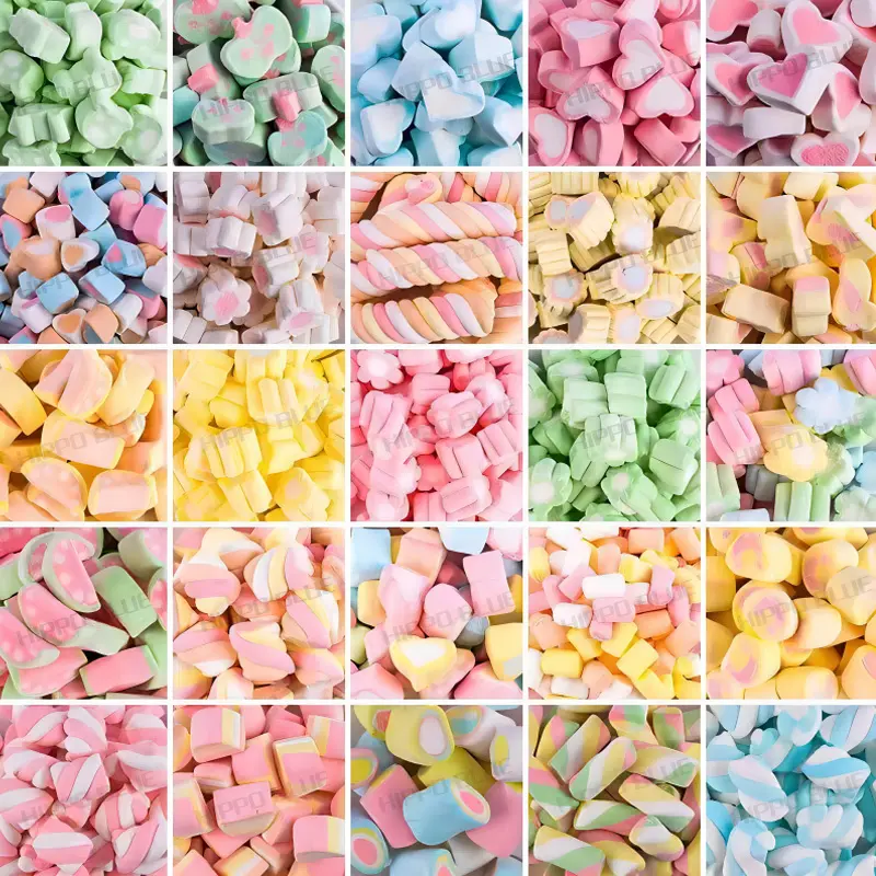 Doce longa halal torcida forma marshmallow preços bonitos da china rosa e branco vara