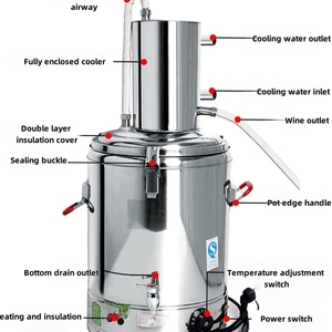 Équipement de brassage de bière 30L en acier inoxydable 304, fermentation facile, 2800W, brasserie artisanale pour usage domestique, pub, hôtel - Product Image 5