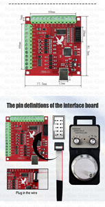 HLTNC <span class=keywords><strong>Cnc</strong></span> Router Placa de interfaz de <span class=keywords><strong>4</strong></span> ejes para controlador dm542 57HS112 3nm Motor paso a paso híbrido 350W Fuente de alimentación - Product Image 5
