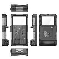 Coque de téléphone antichoc et étanche pour la plongée et la photographie sous-marine avec protecteur de caméra à lanière inclus